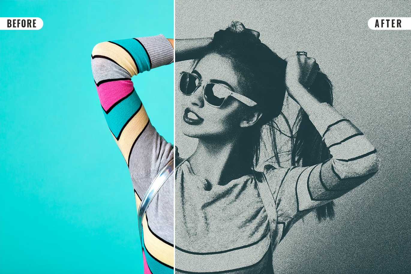 26 Grainy Photoshop Templates Collection - Photoboto
