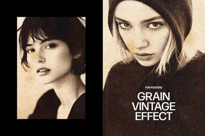 30-In-1 Vintage Grain Photoshop Effects Bundle