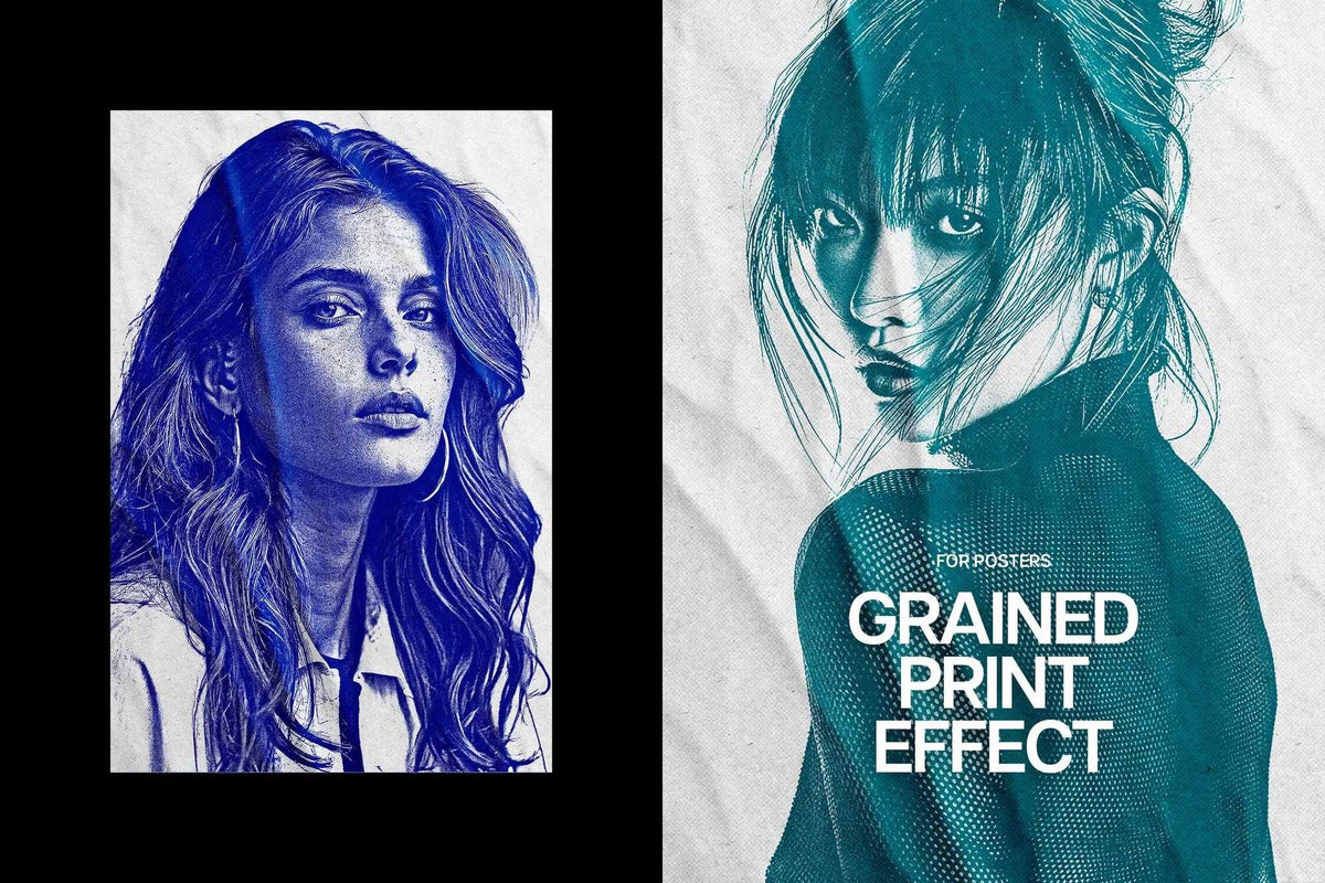 30-In-1 Vintage Grain Photoshop Effects Bundle