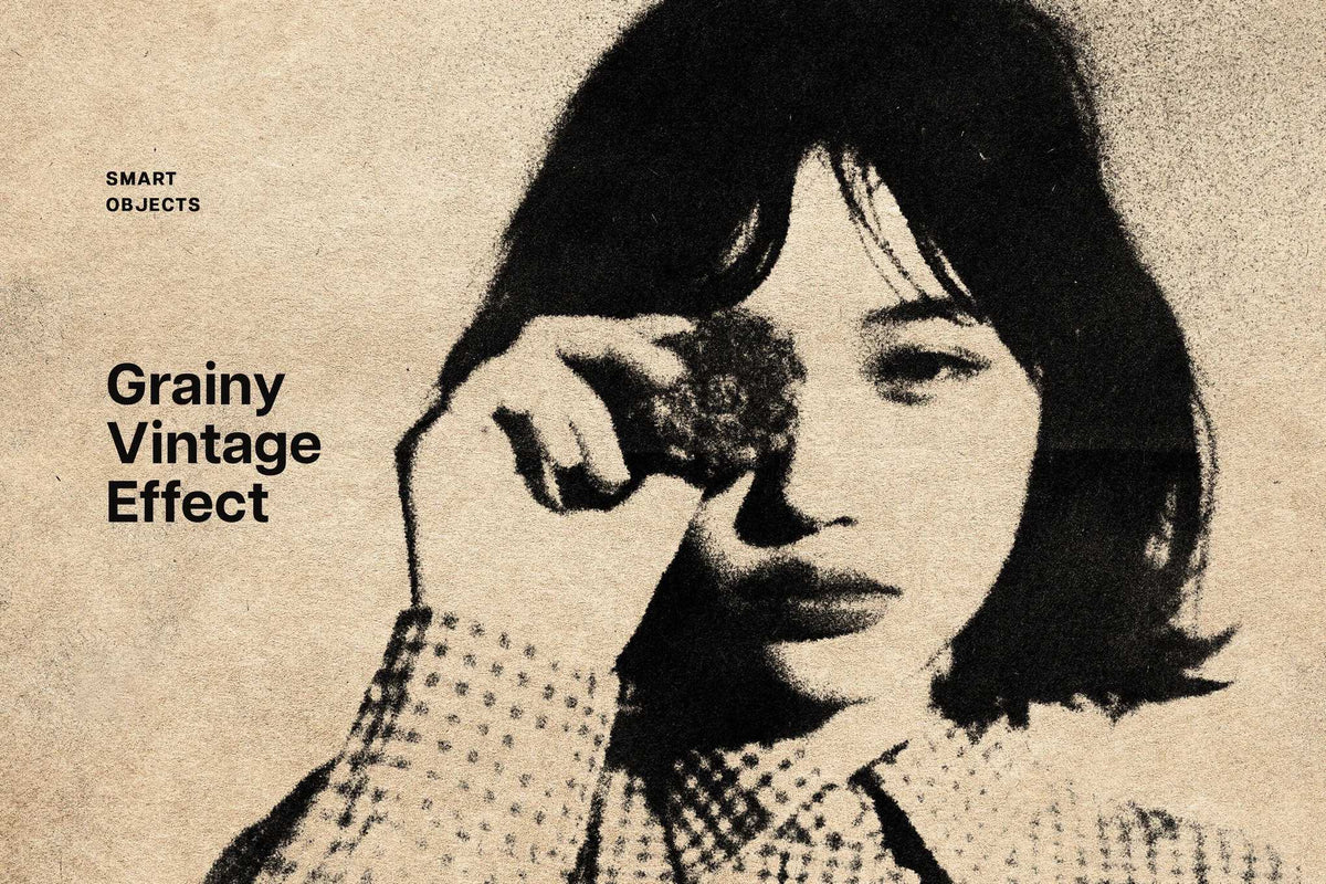 30-In-1 Vintage Grain Photoshop Effects Bundle