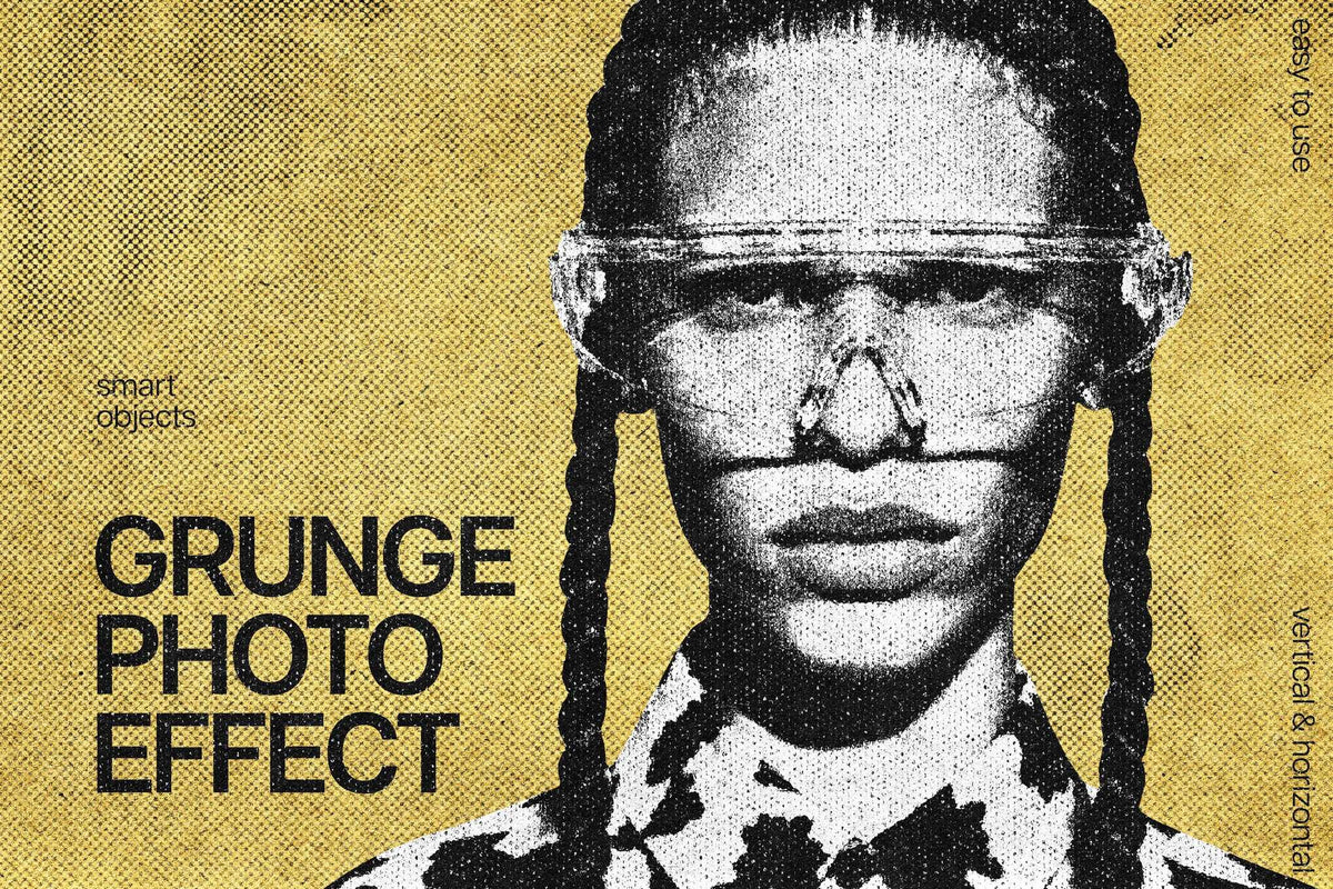 23-In-1 Gritty Grunge Photoshop Effects Bundle