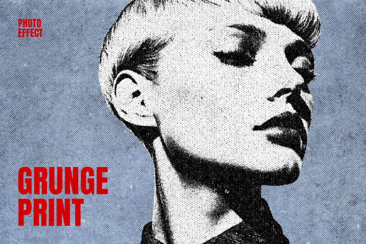 23-In-1 Gritty Grunge Photoshop Effects Bundle