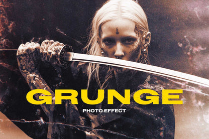 23-In-1 Gritty Grunge Photoshop Effects Bundle