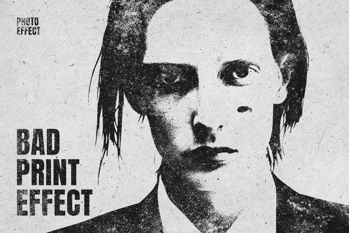 23-In-1 Gritty Grunge Photoshop Effects Bundle