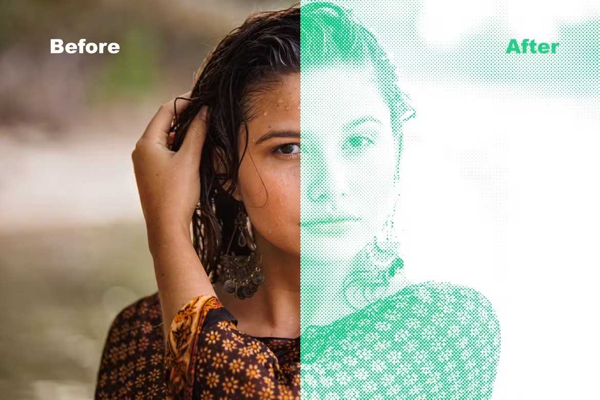 29 Classic Halftone Photoshop Effects - Photoboto