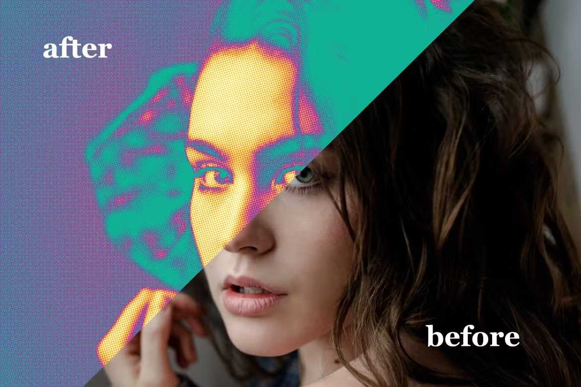 29 Classic Halftone Photoshop Effects - Photoboto