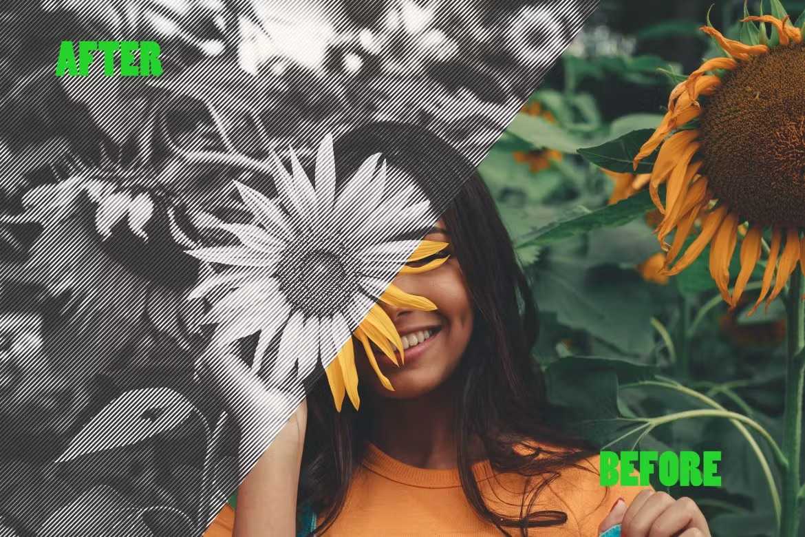 29 Classic Halftone Photoshop Effects - Photoboto
