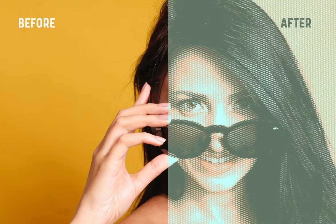 29 Classic Halftone Photoshop Effects - Photoboto