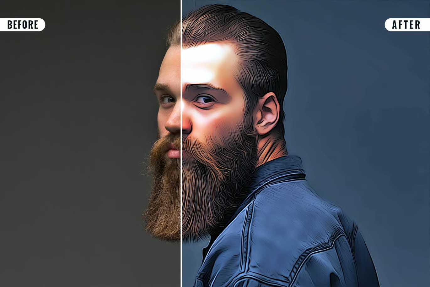 18-In-1 Smooth Oil Painting Photoshop Effects Bundle