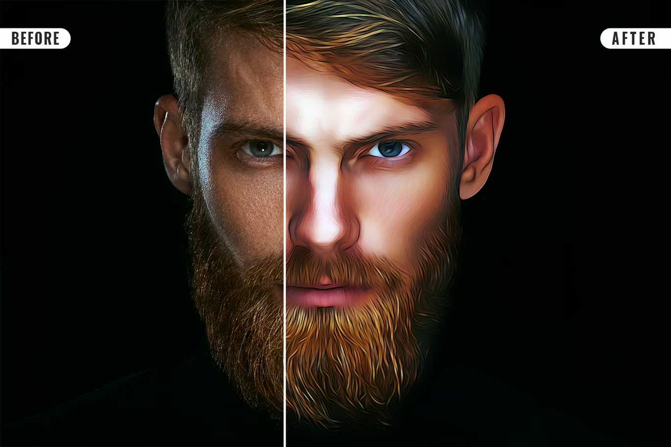 18-In-1 Smooth Oil Painting Photoshop Effects Bundle