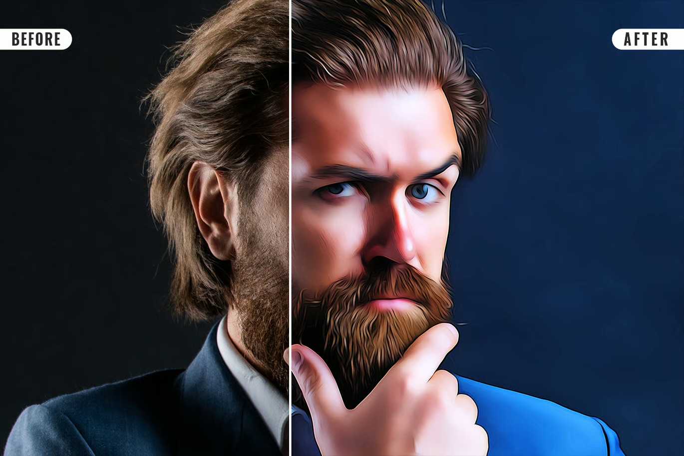 18-In-1 Smooth Oil Painting Photoshop Effects Bundle