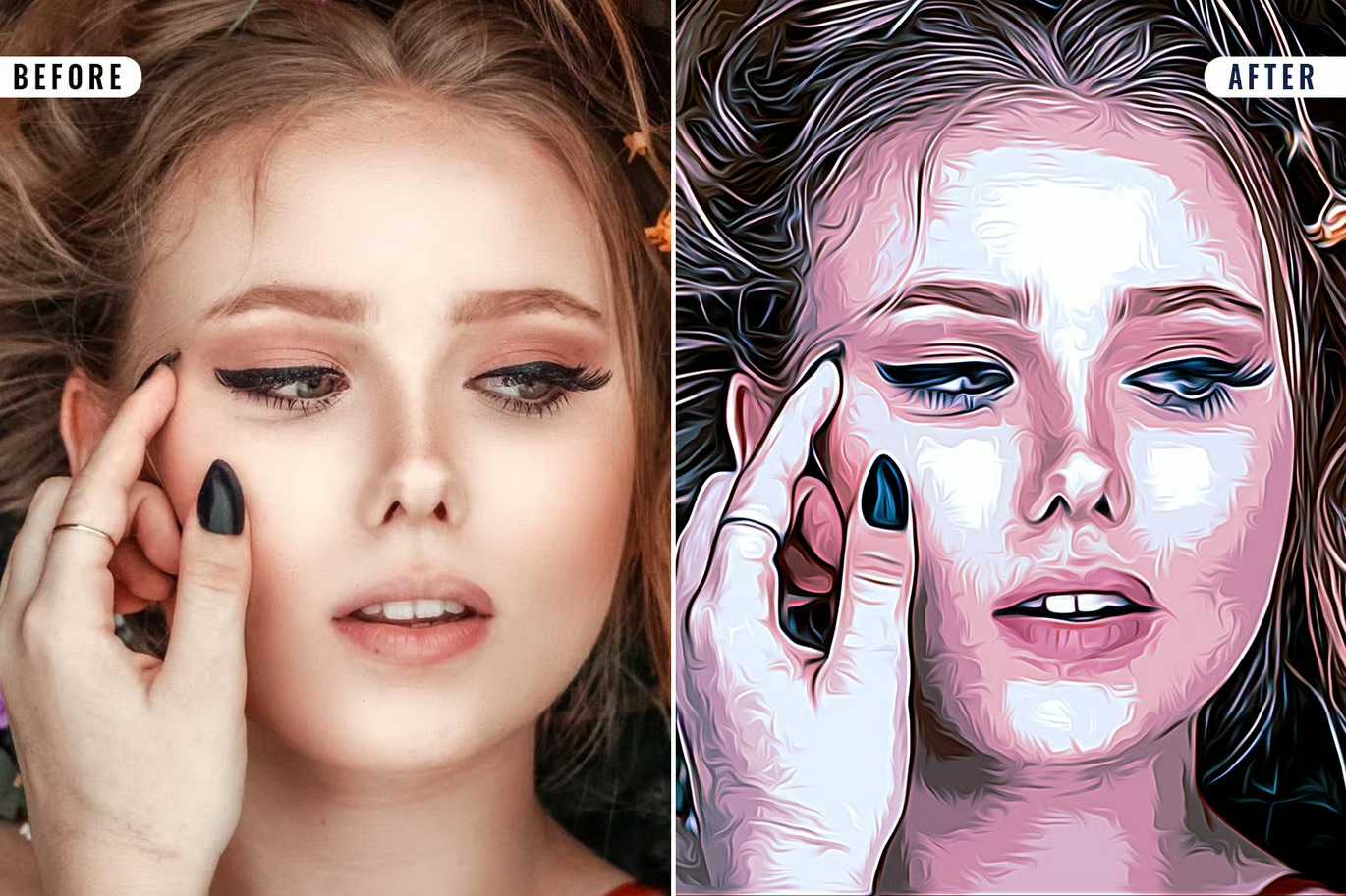 18-In-1 Smooth Oil Painting Photoshop Effects Bundle