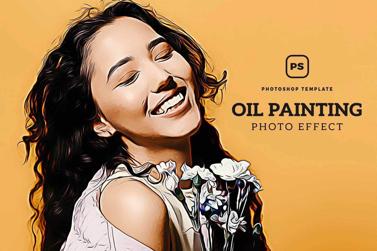 18-In-1 Smooth Oil Painting Photoshop Effects Bundle