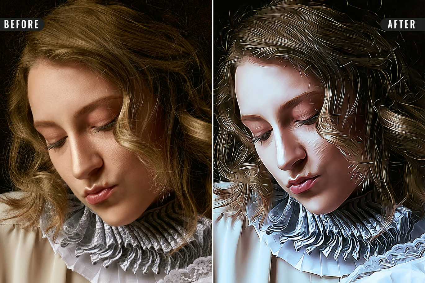 18-In-1 Smooth Oil Painting Photoshop Effects Bundle
