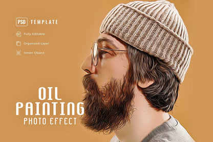 18-In-1 Smooth Oil Painting Photoshop Effects Bundle