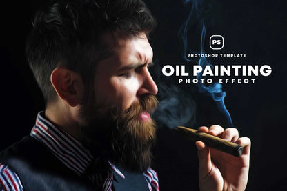 18-In-1 Smooth Oil Painting Photoshop Effects Bundle