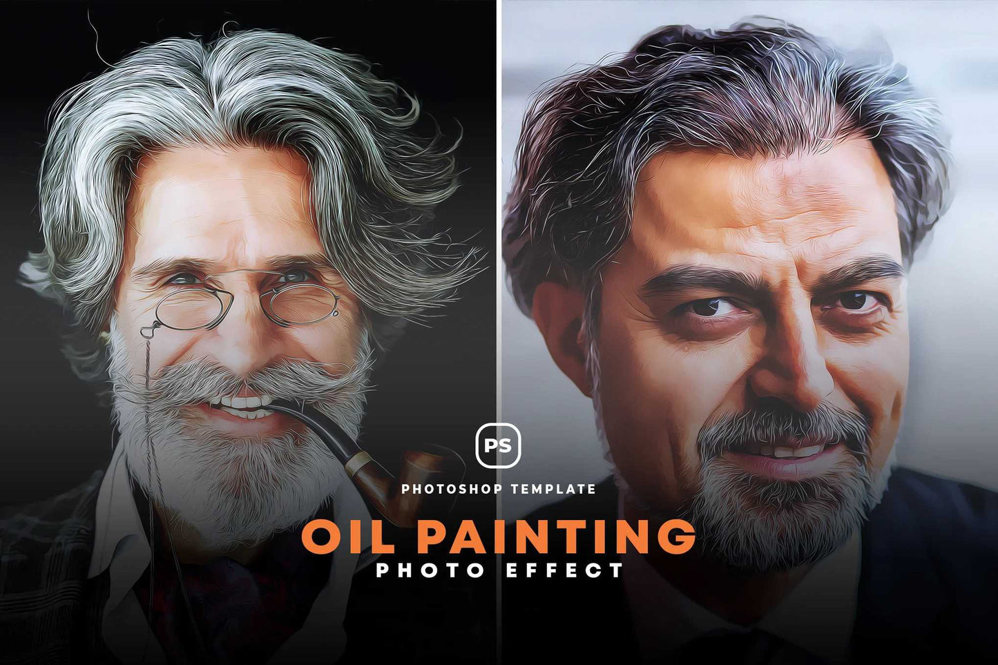 18-In-1 Smooth Oil Painting Photoshop Effects Bundle