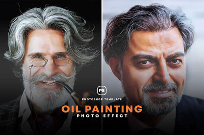 18-In-1 Smooth Oil Painting Photoshop Effects Bundle