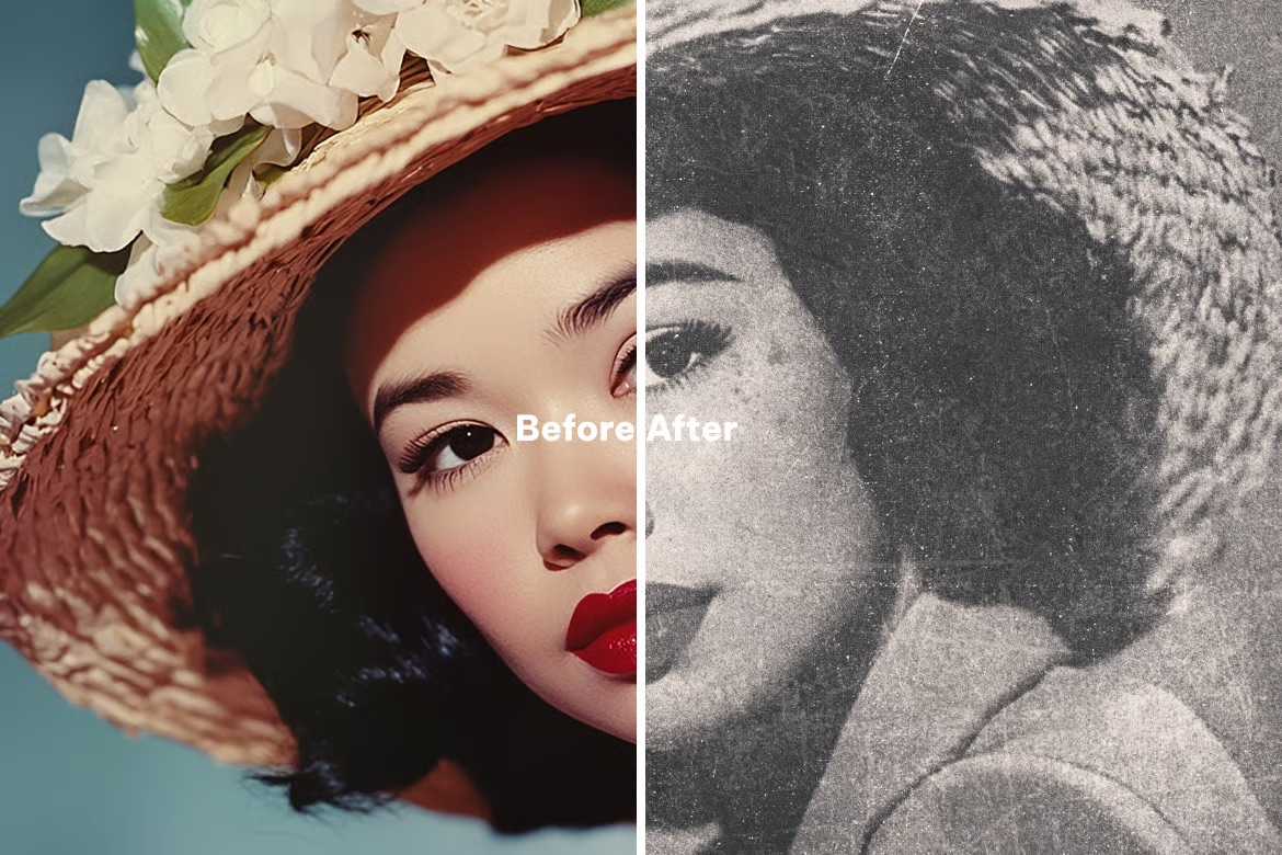 20 Retro Reimagined Photoshop Templates Pack - Photoboto