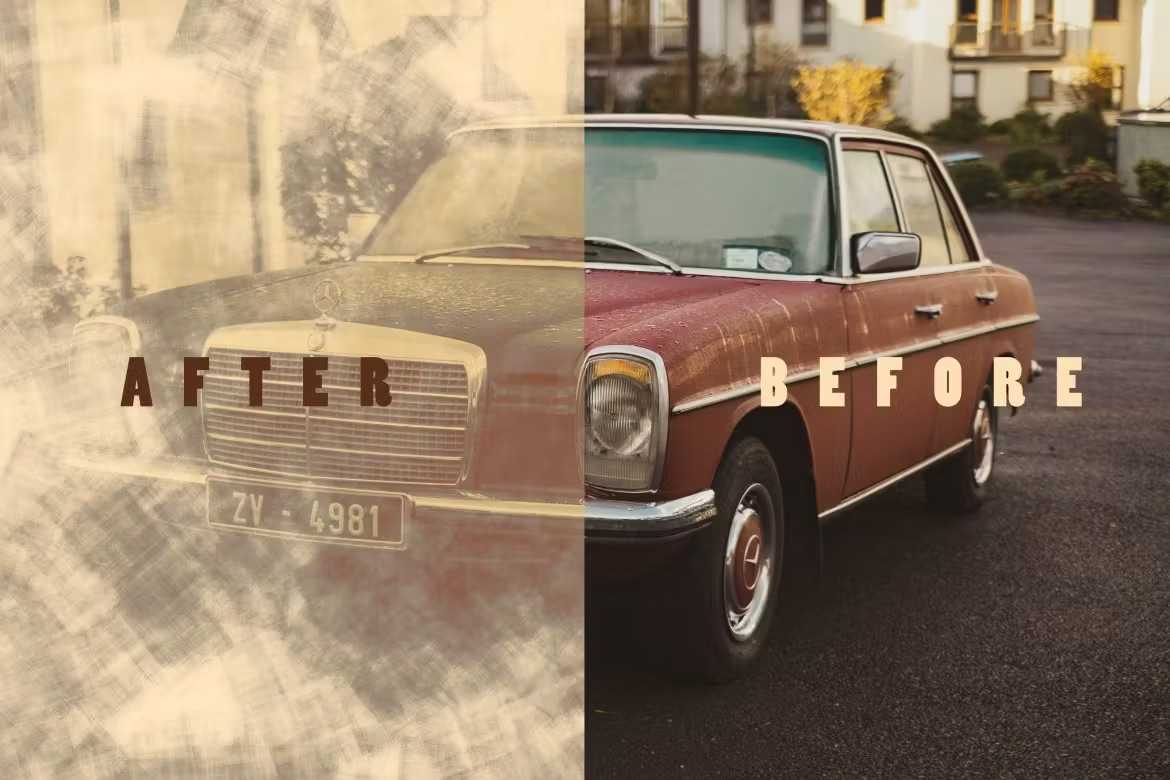 16 Old School Photoshop Templates Bundle - Photoboto