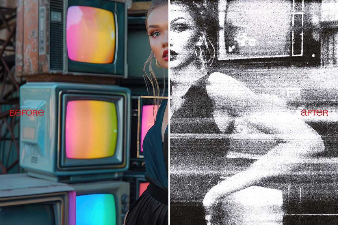 20 Retro Reimagined Photoshop Templates Pack - Photoboto