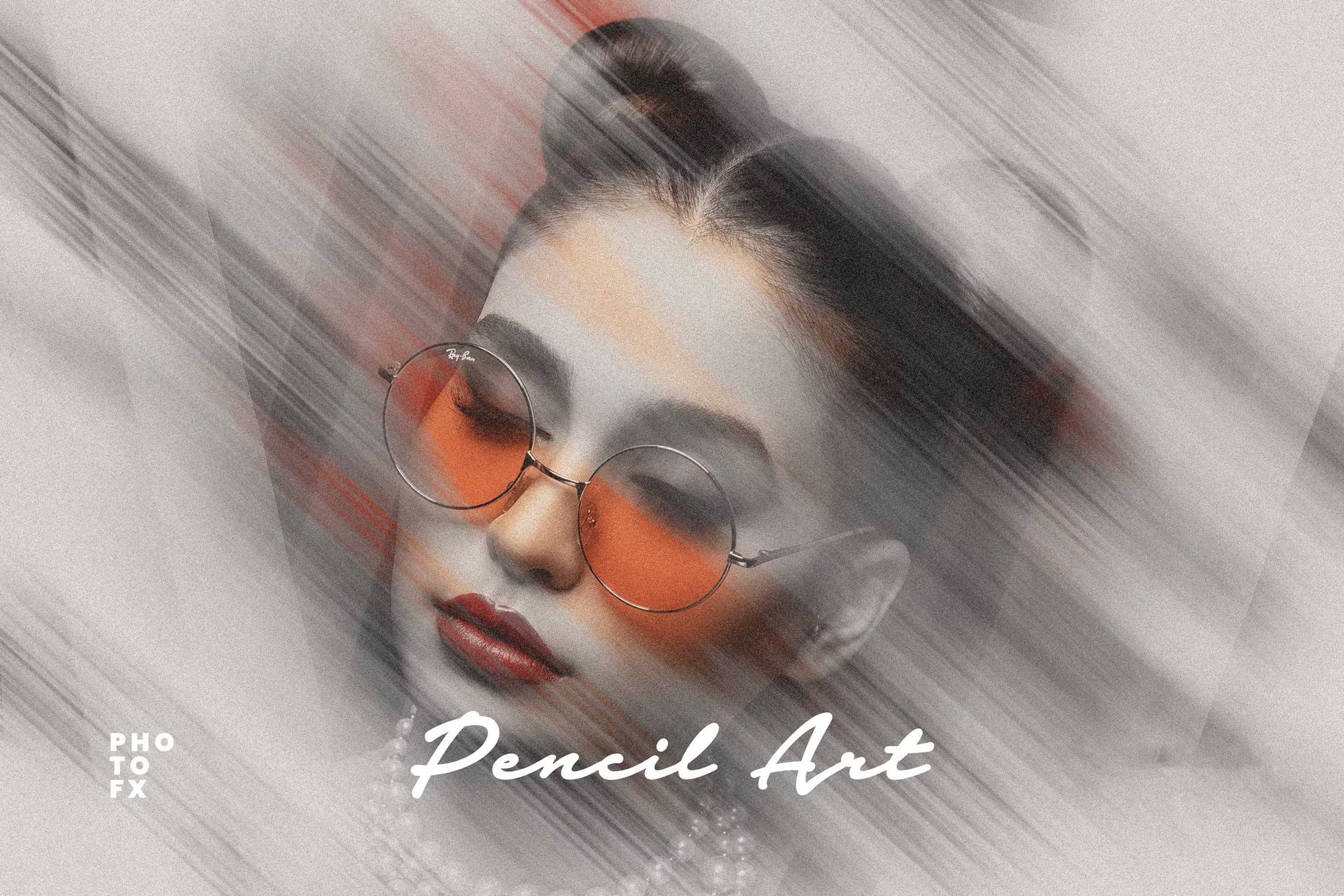 26 Pencil Drawing Photoshop Template Bundle - Photoboto