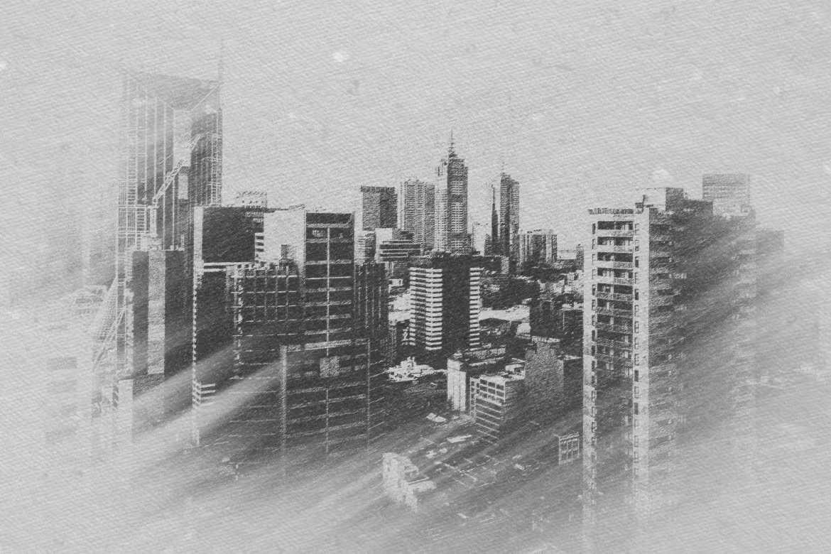 26 Pencil Drawing Photoshop Template Bundle - Photoboto