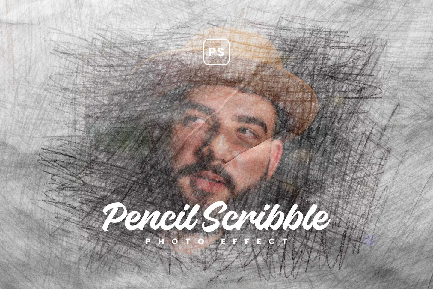 26 Pencil Drawing Photoshop Template Bundle - Photoboto