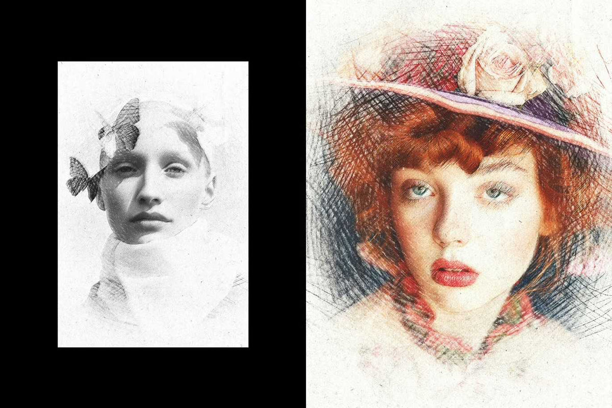 18-In-1 Sketch Mastery Photoshop Effects Bundle