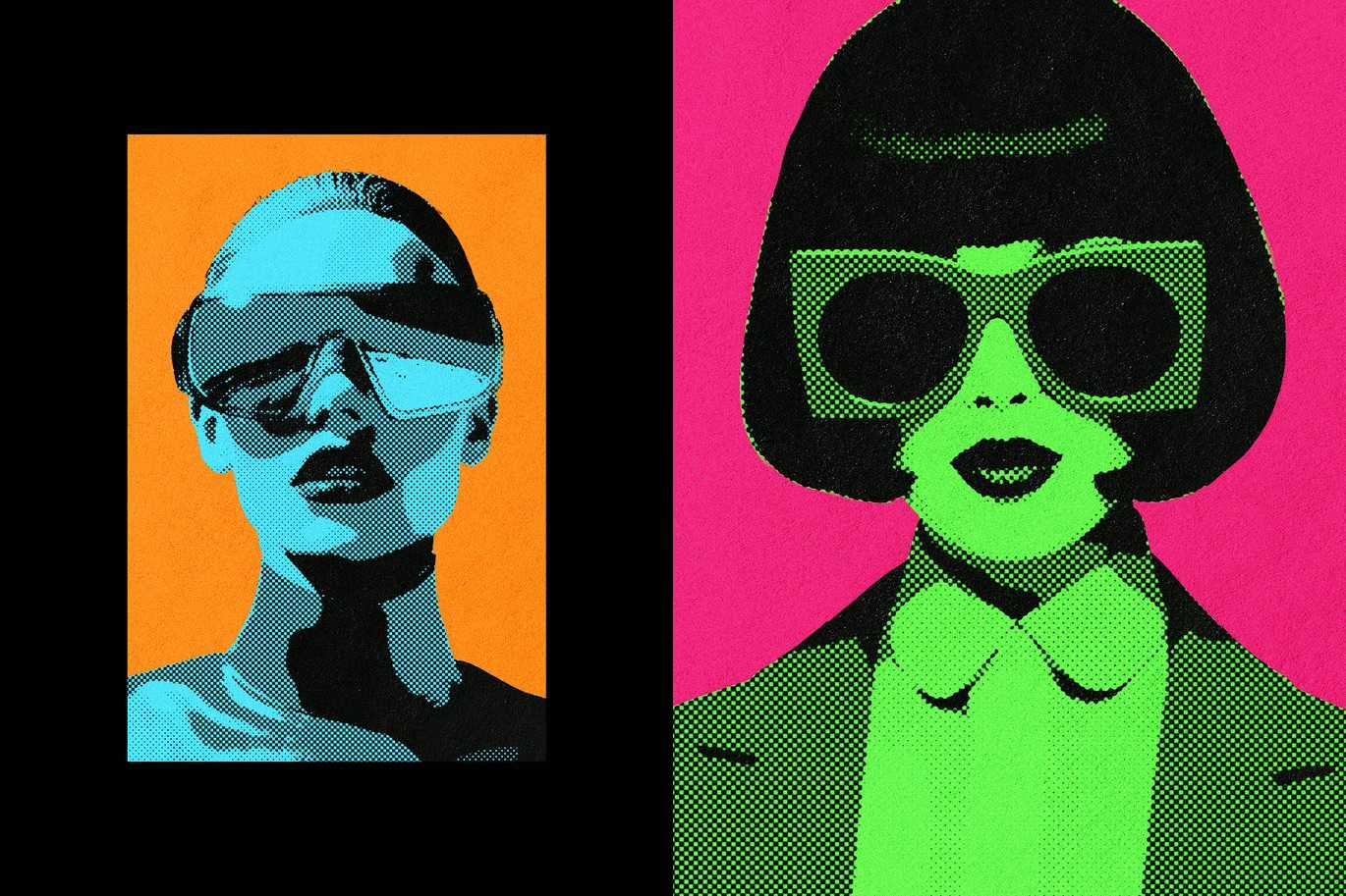21 Retro Print Photoshop Effects Bundle