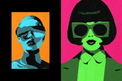 21 Retro Print Photoshop Effects Bundle