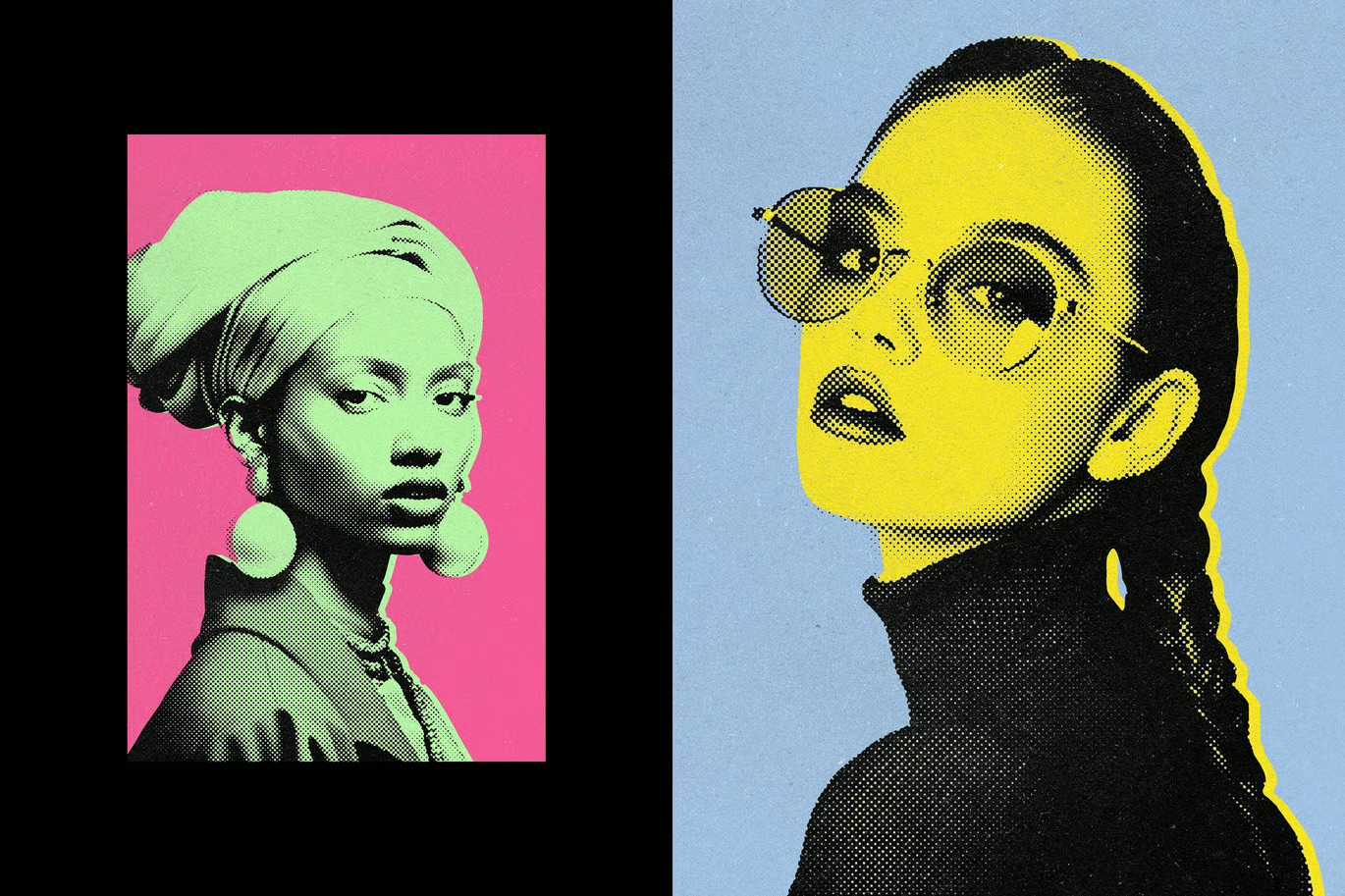 21 Retro Print Photoshop Effects Bundle