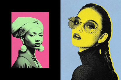 21 Retro Print Photoshop Effects Bundle