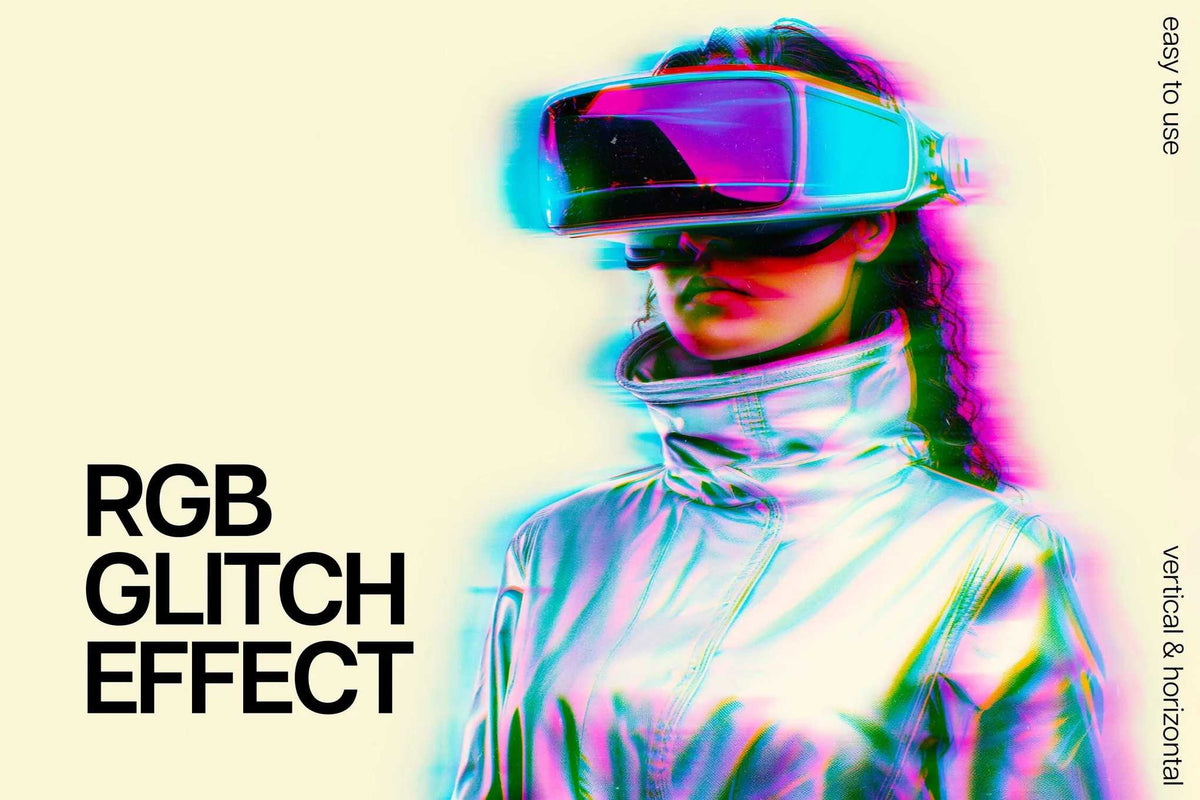 31-In-1 Cyber Distortion Photoshop Effects Bundle