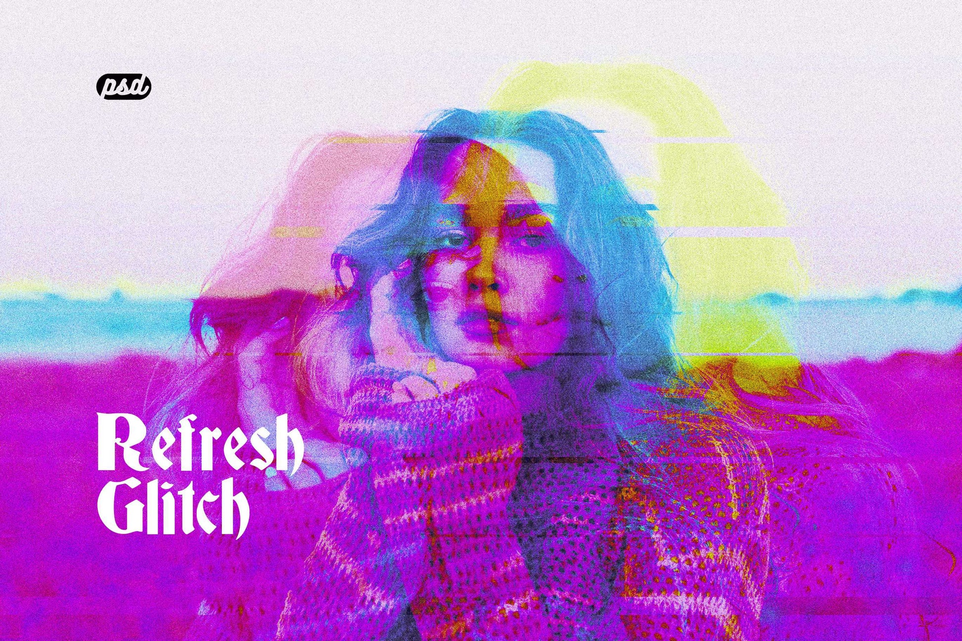 24 Disruptive Glitch Photoshop Effects - Photoboto