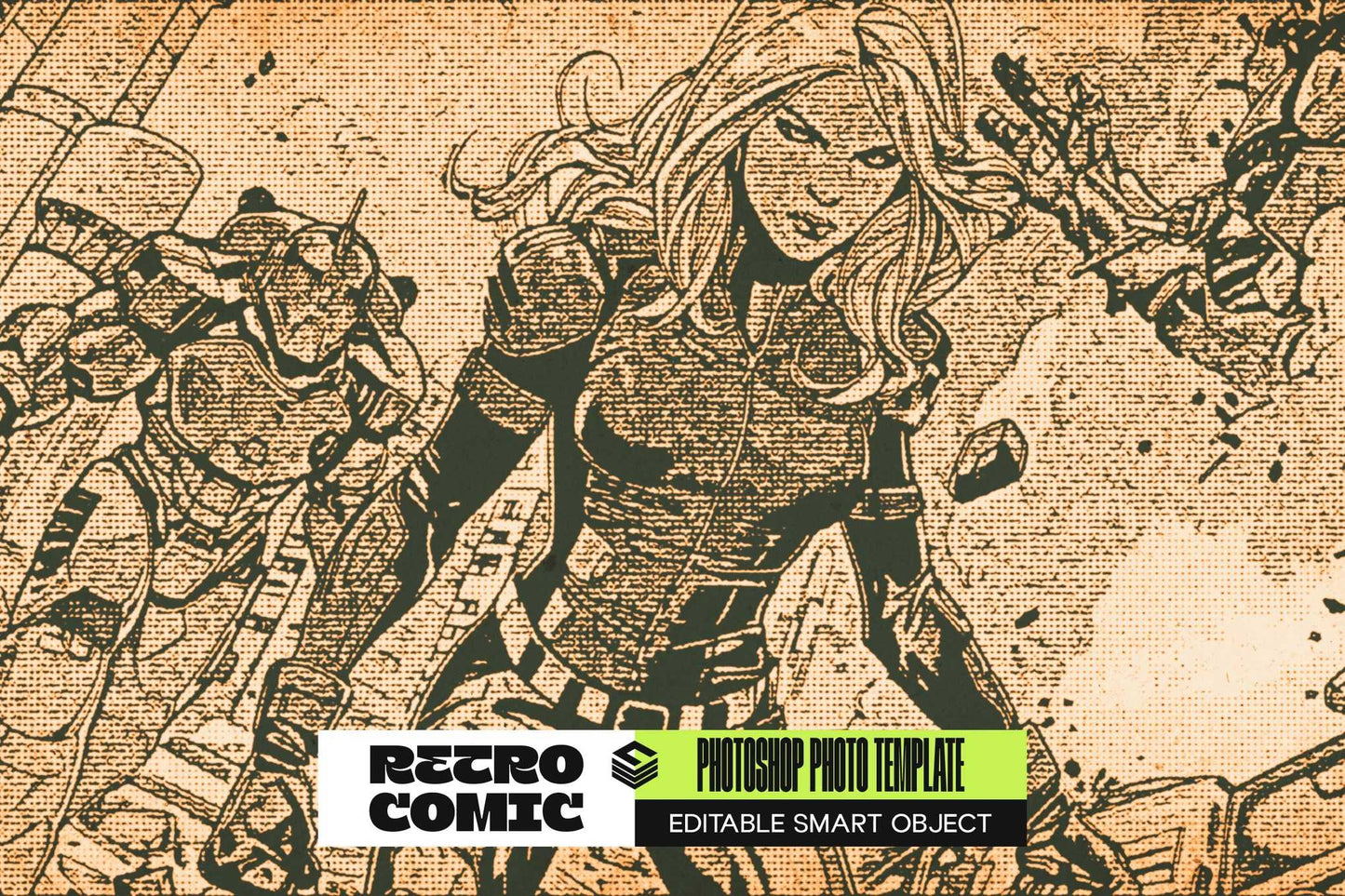 21 Heritage Retro Photoshop Templates Set - Photoboto