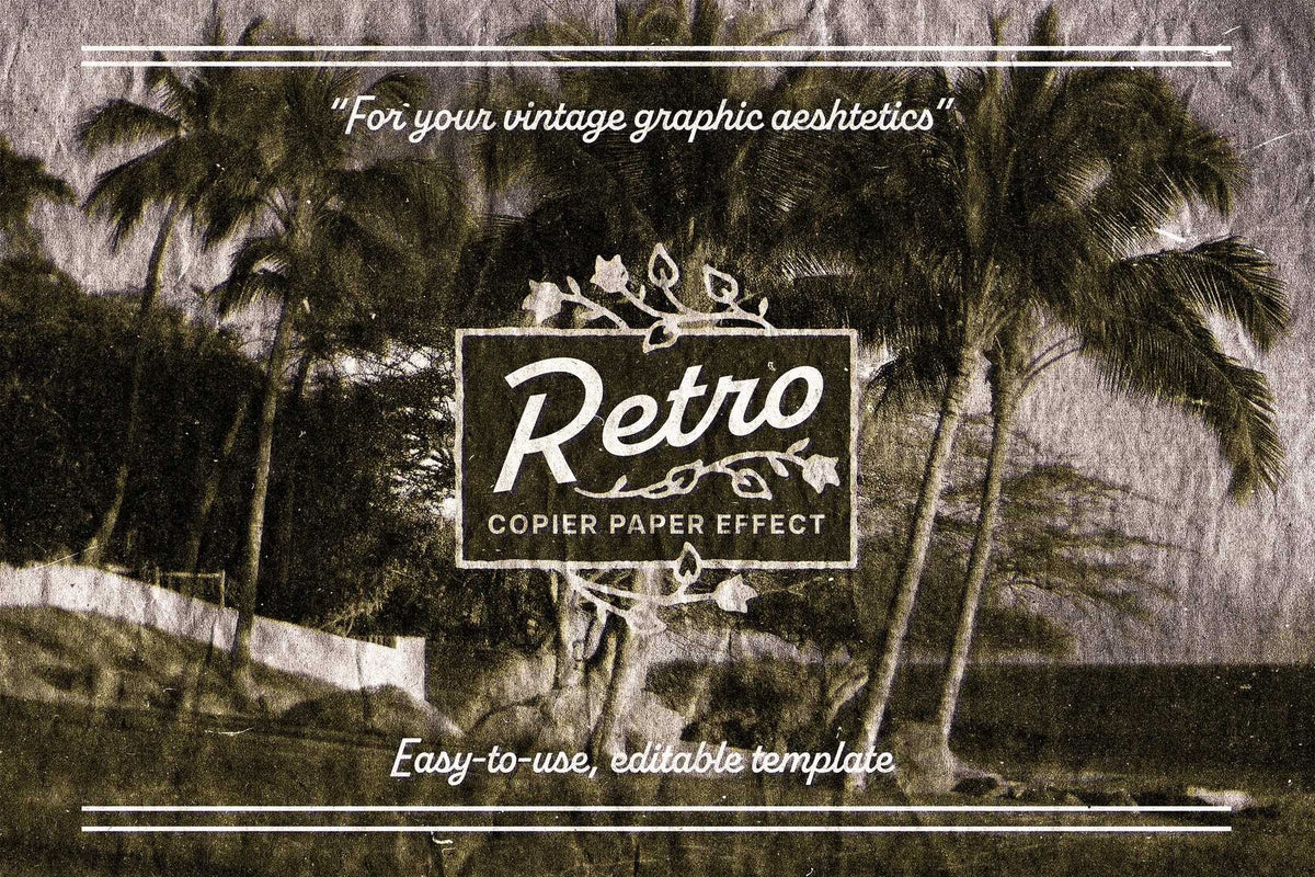 25-In-1 Retro Visuals Photoshop Effects Bundle