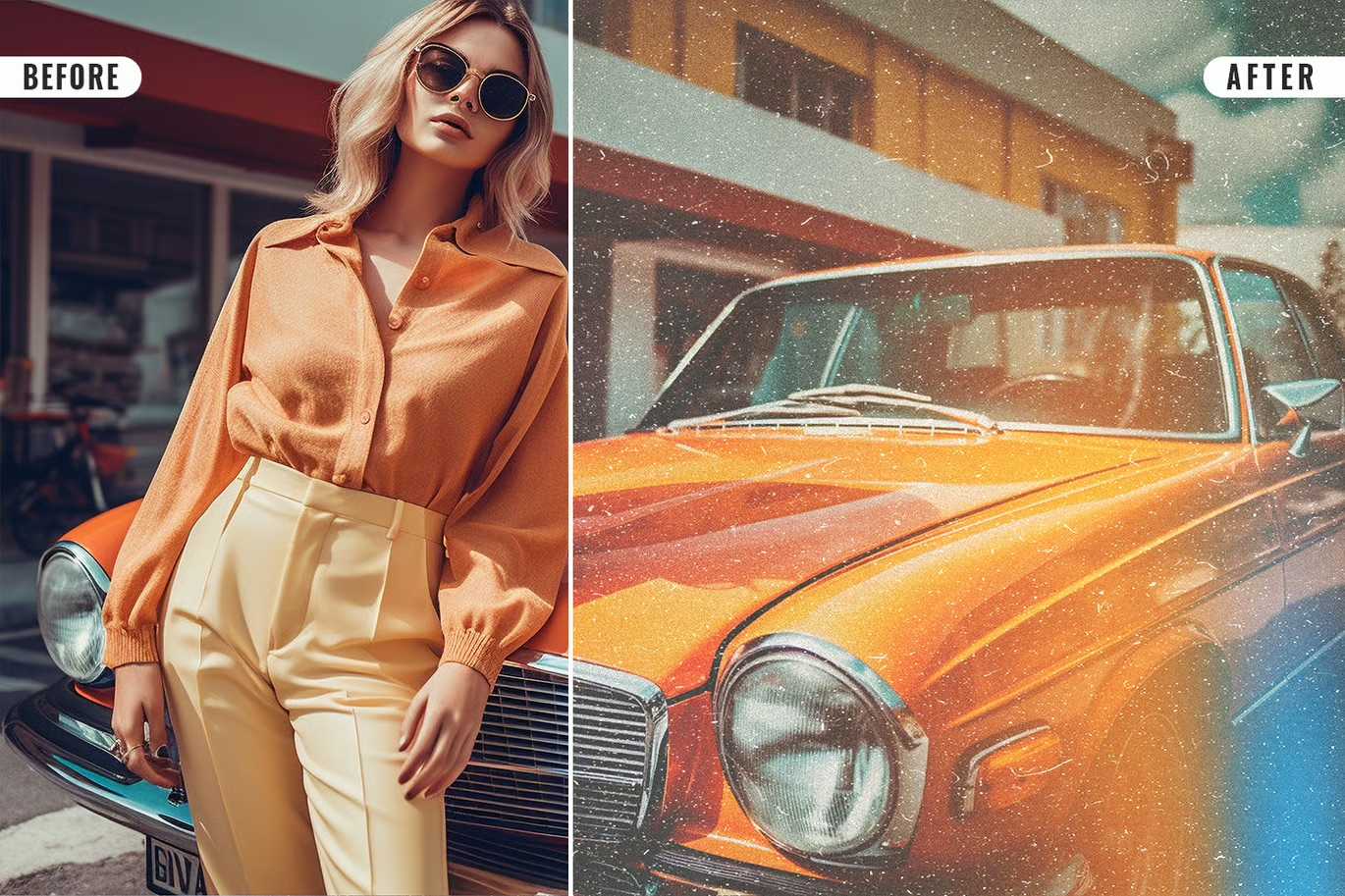 20 Cinematic Vintage Photoshop Effects Pack