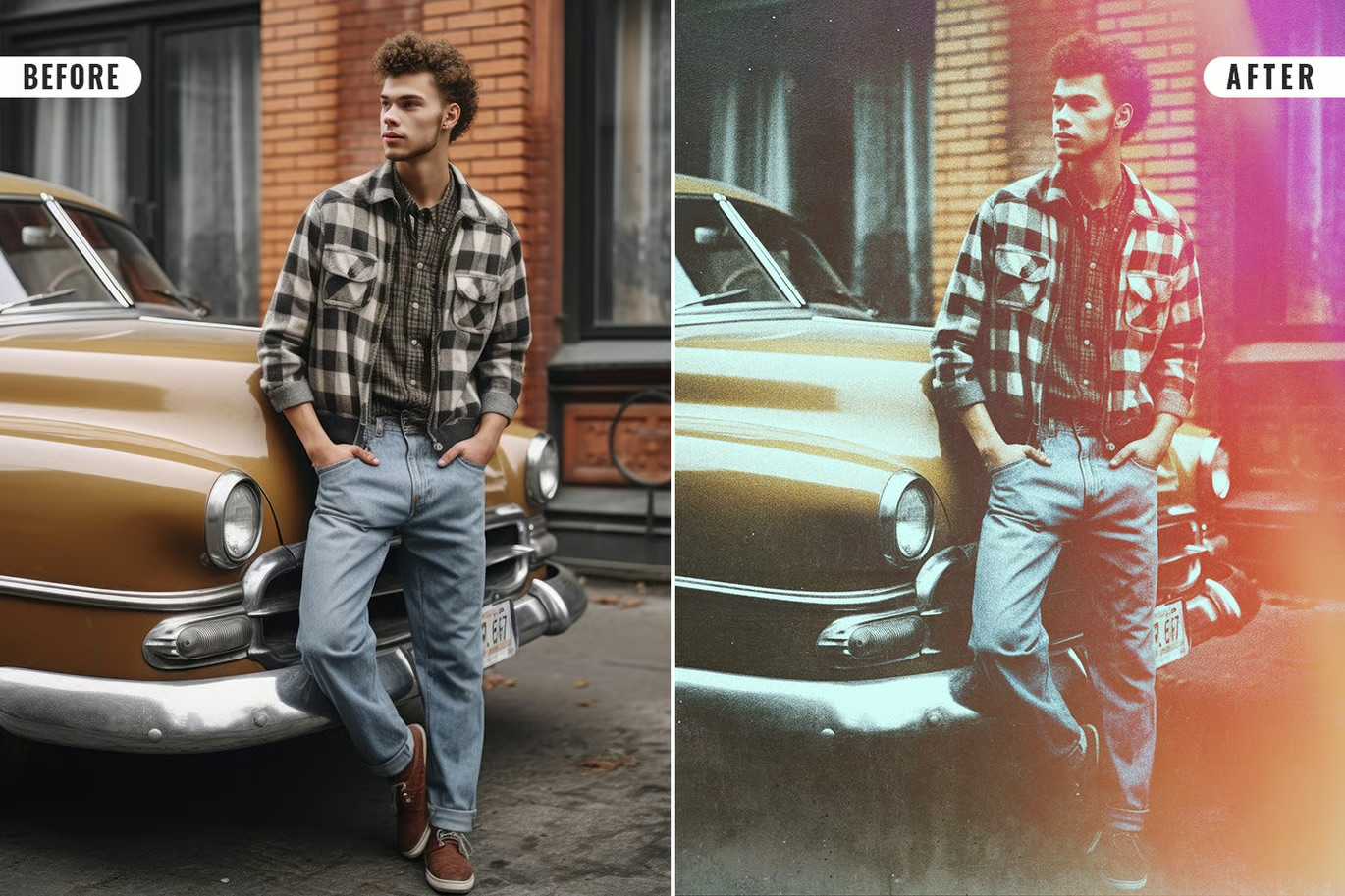 20 Cinematic Vintage Photoshop Effects Pack