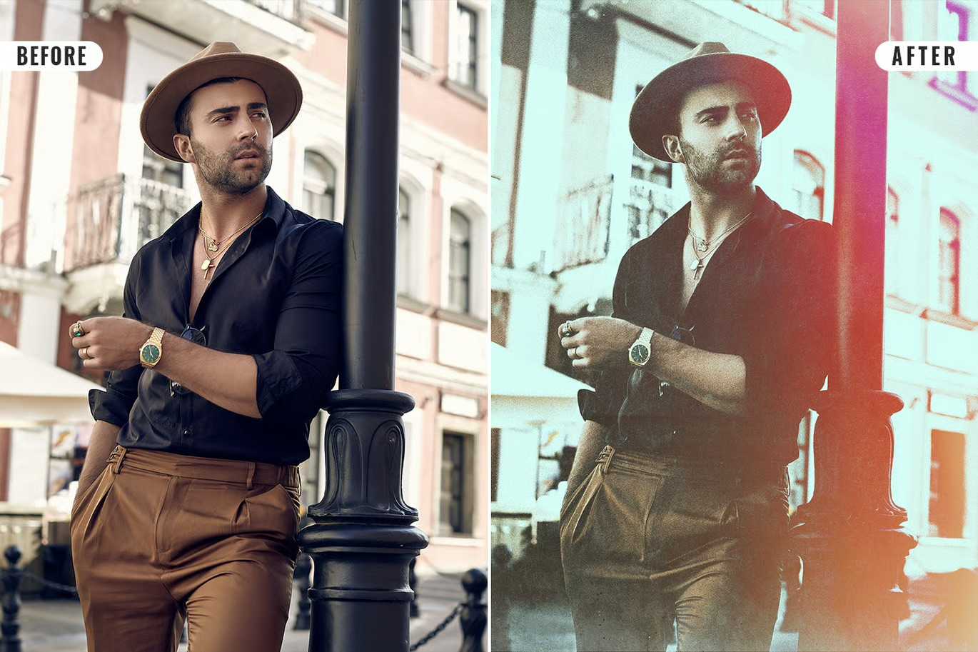 20 Cinematic Vintage Photoshop Effects Pack