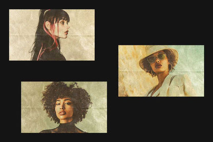 21 Heritage Retro Photoshop Templates Set - Photoboto