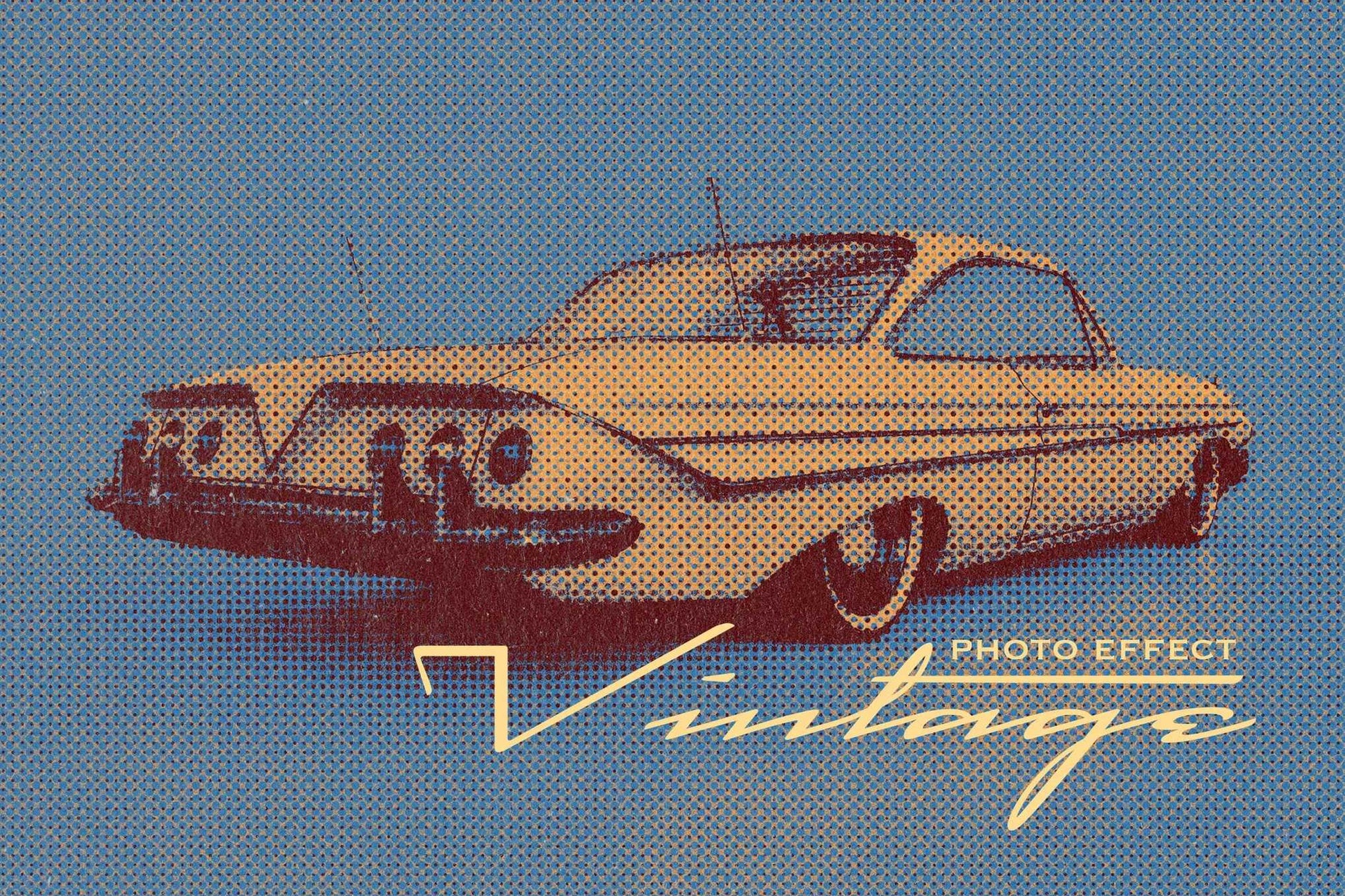 24 Authentic Retro Photoshop Templates Collection - Photoboto