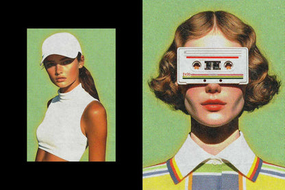 25-In-1 Retro Visuals Photoshop Effects Bundle