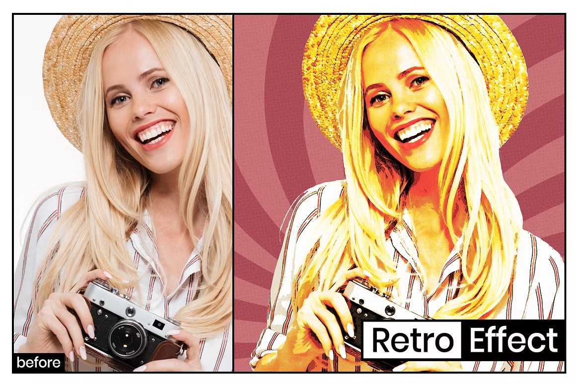 23 Pixel Perfect Photoshop Actions Collection