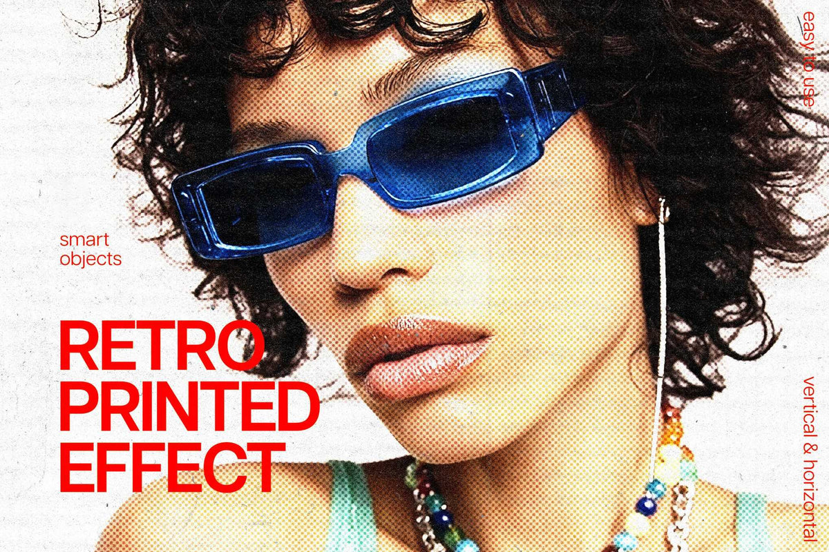 25-In-1 Retro Visuals Photoshop Effects Bundle