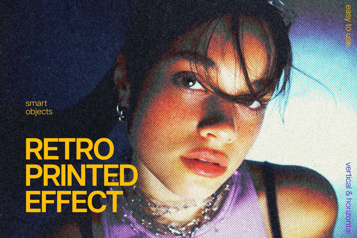 25-In-1 Retro Visuals Photoshop Effects Bundle