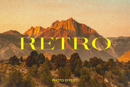 25-In-1 Retro Visuals Photoshop Effects Bundle