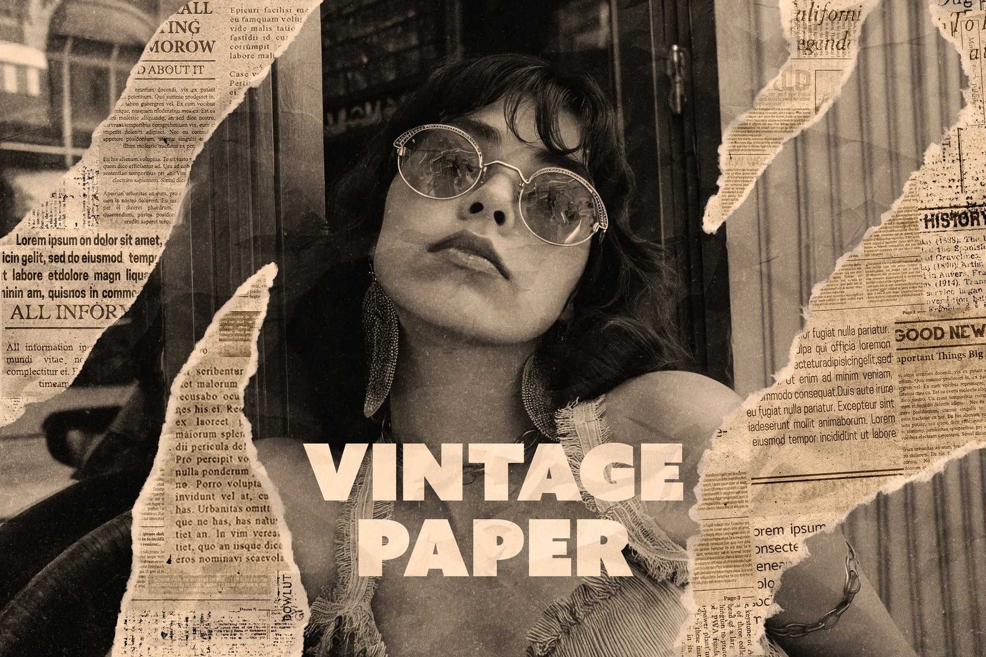 24 Authentic Retro Photoshop Templates Collection - Photoboto
