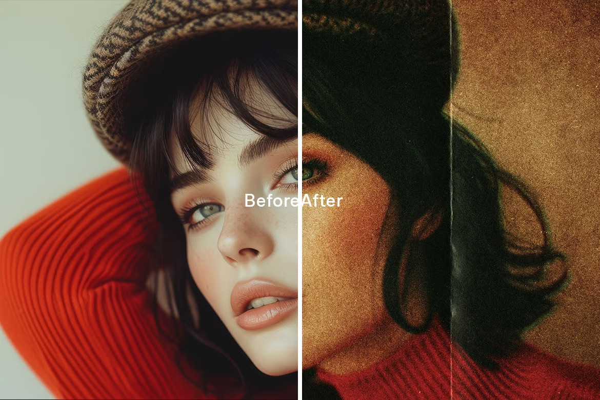 21 Heritage Retro Photoshop Templates Set - Photoboto