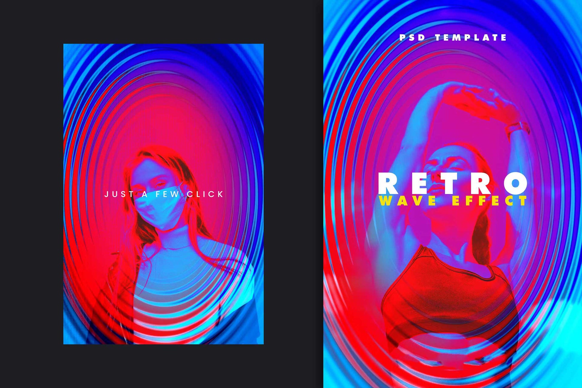 20 Deluxe Portrait + Poster Photoshop Templates Bundle - Photoboto